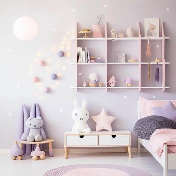 decoracao lilas quarto infantil