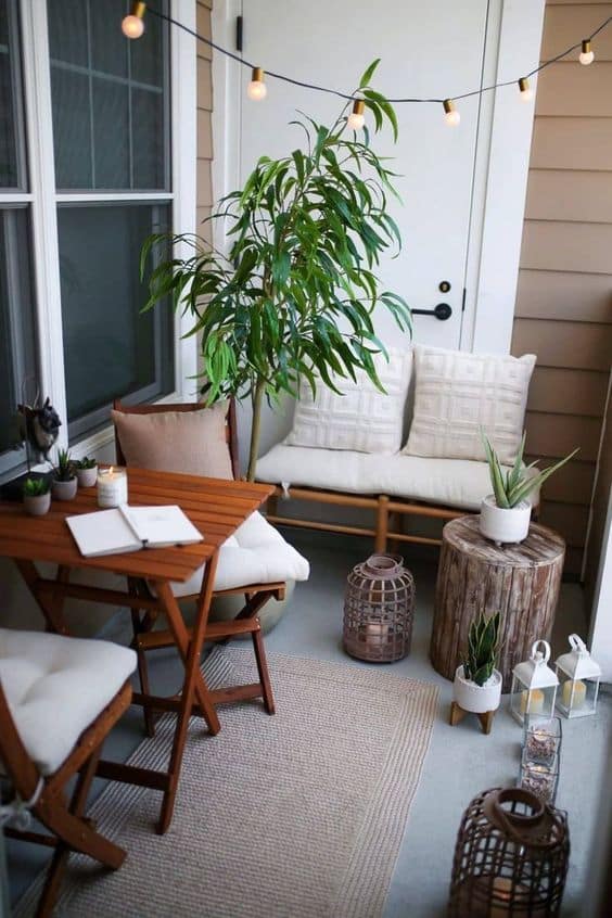 plantas na decoracao da varanda