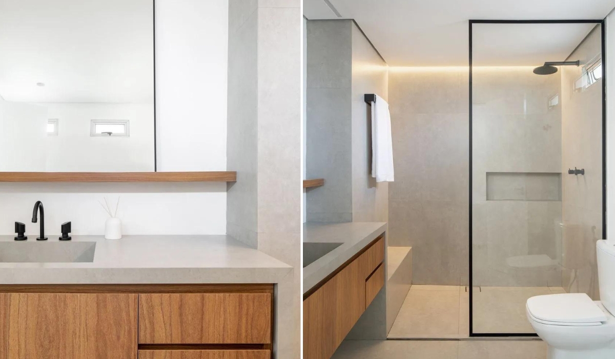 Banheiro com Decoração Minimalista