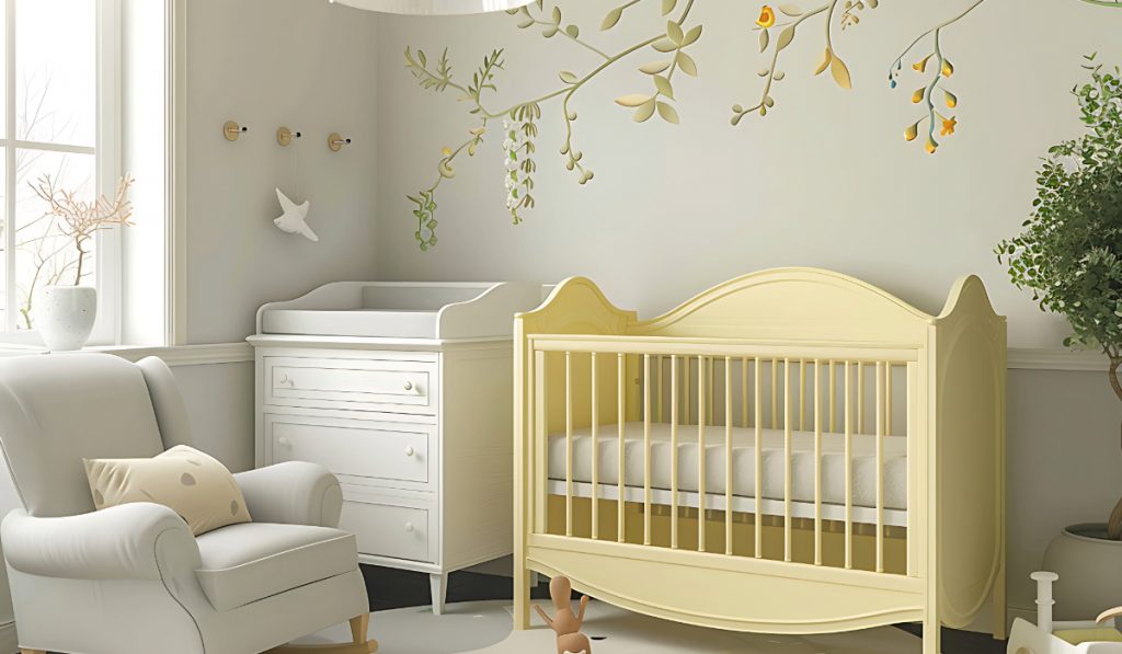 cores para o quarto de bebê feminino