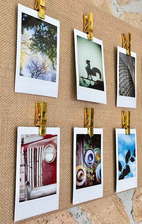 decoracao com painel de fotos