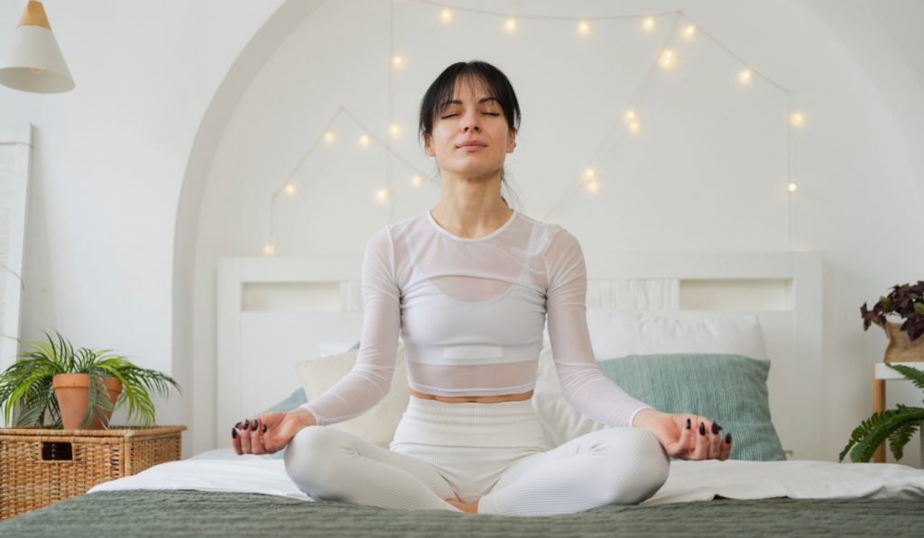 meditacao no quarto