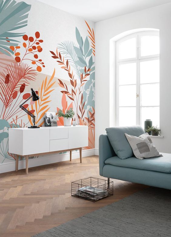 papel de parede na sala