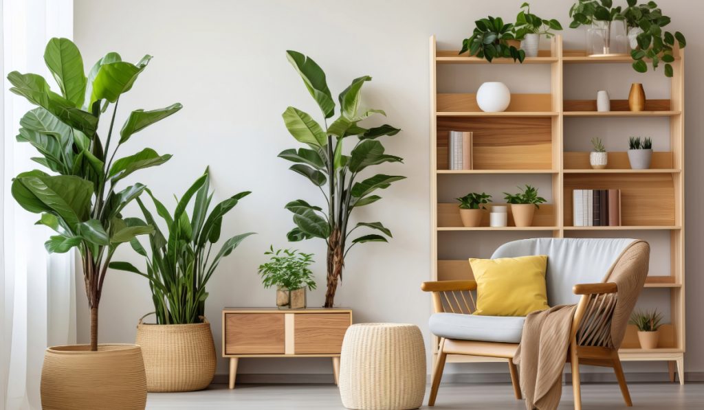 Como decorar a sala de estar com plantas