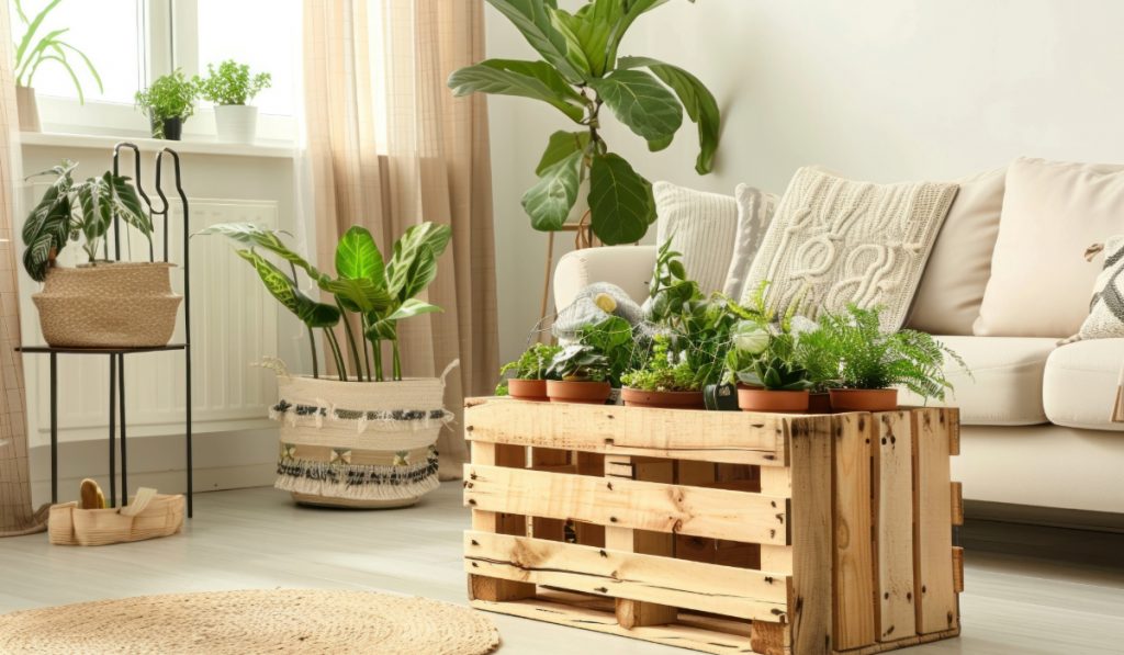 Decoração com objetos reciclados