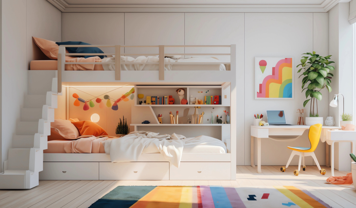 beliche planejada para quarto infantil