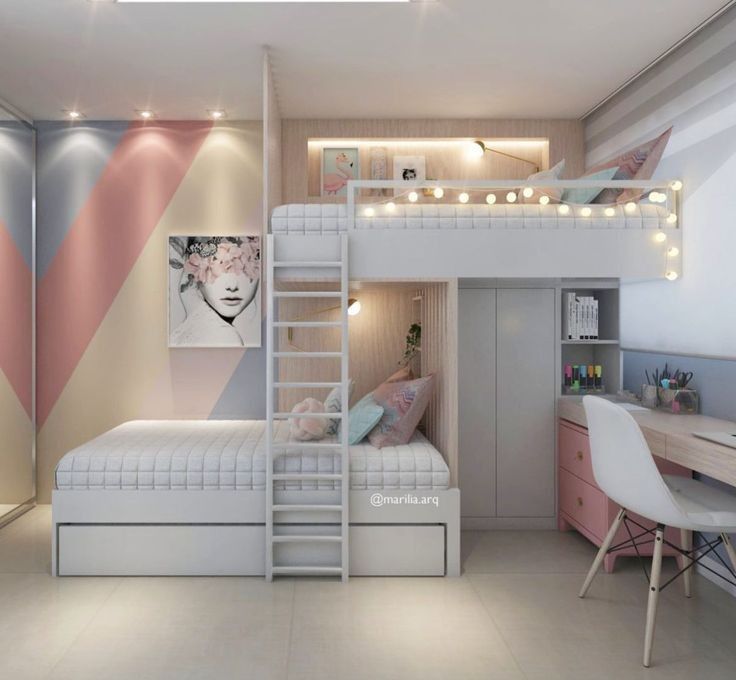 ideia de beliche quarto de meninas