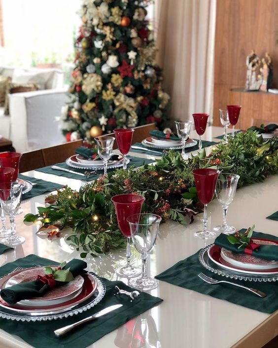 ideia para mesa de natal