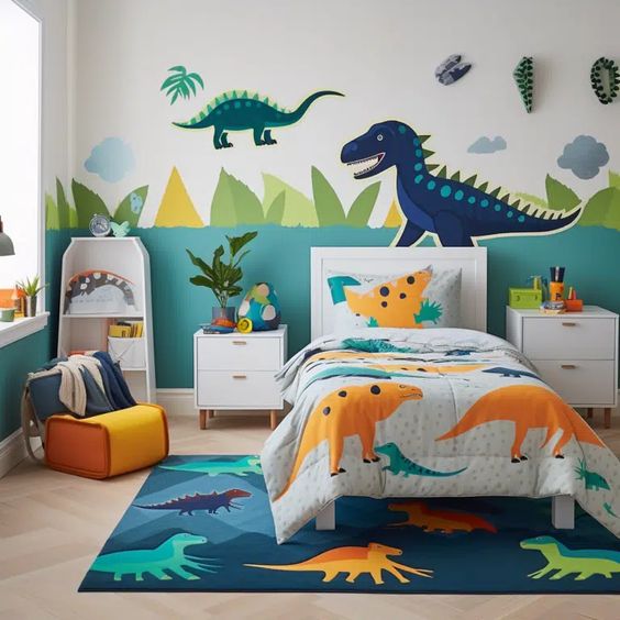 quarto de menino tema dinossauros