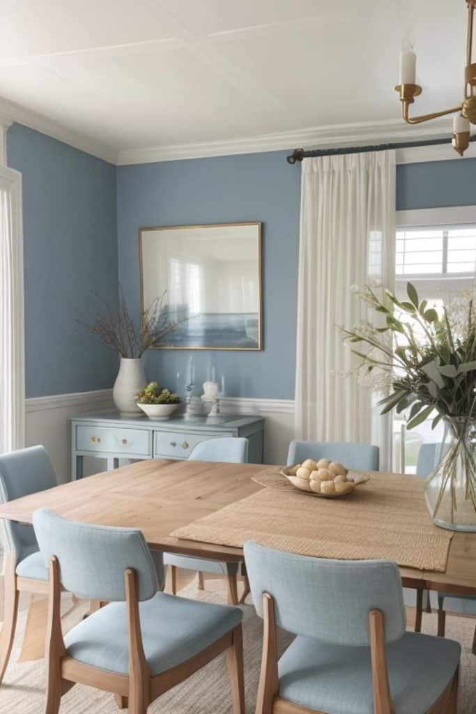 azul serenity na decoracao