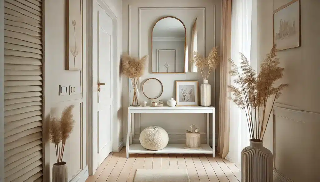 hall de entrada com cores claras